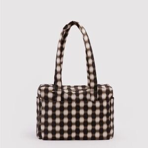 BAGGU Black and White Patterned Tote